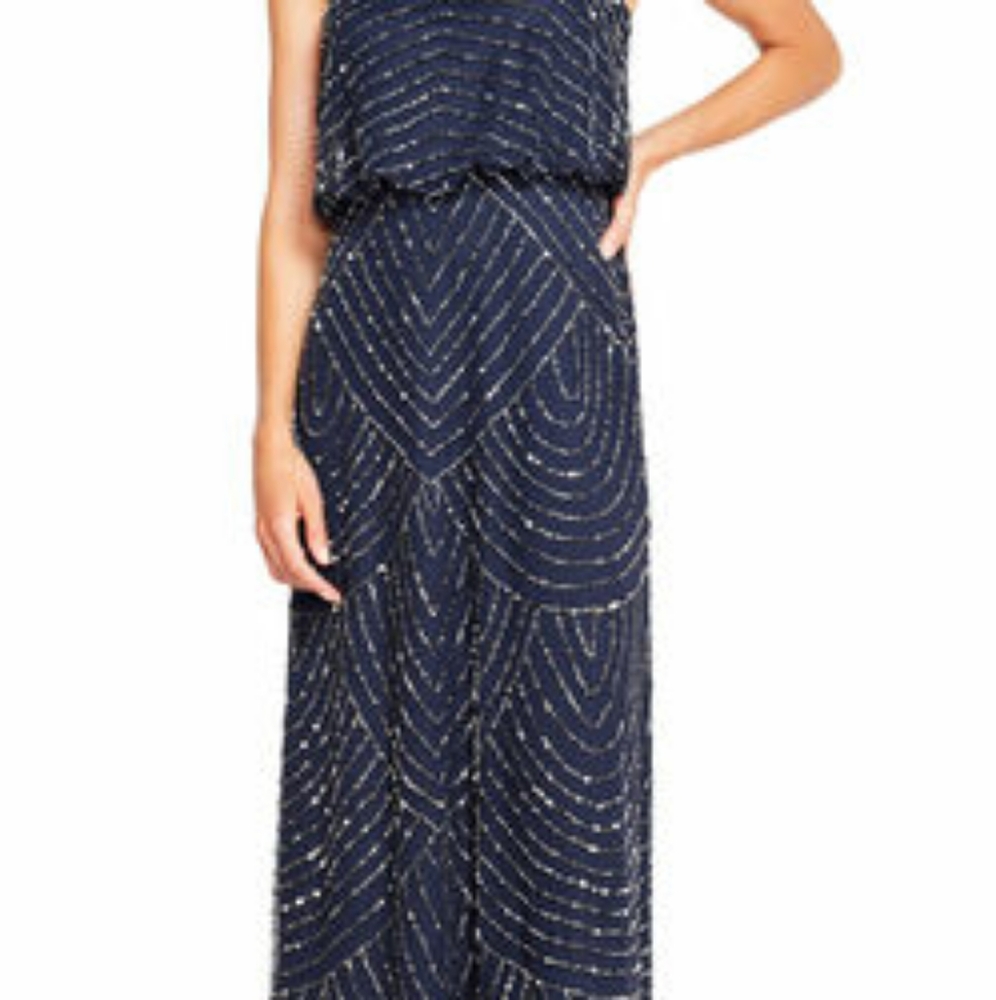 Adrianna Papell Art Deco Bridesmaid Dress